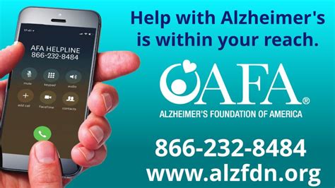 Alzheimers Foundation Of America Afa Helpline