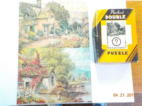 Vintage Perfect Double Jigsaw Puzzles 20 Wayside Home Etsy