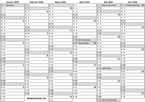 You can download free and open it in acrobat reader or another program that can display the pdf file format and print. Kalender voor 2020 met weeknummers en feestdagen ...