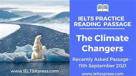 The Climate Changers Ielts Reading Passage
