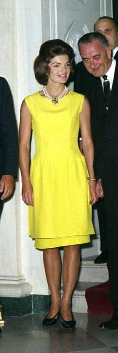 Jackie Kennedy In Canary Yellow Sheath Dress Jackie Kennedy Jackie
