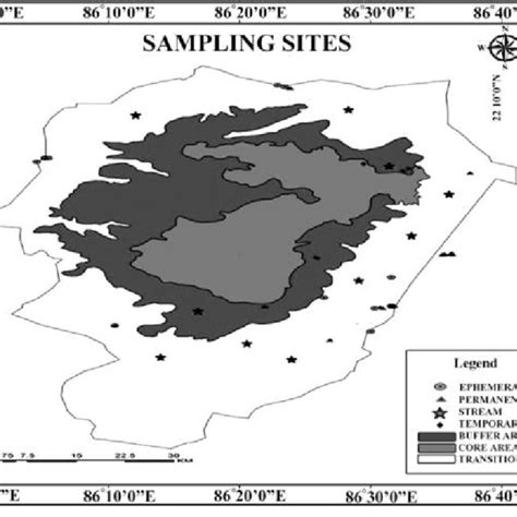 Map Of The Sampling Sites In The Similipal Biosphere Reserve Northern