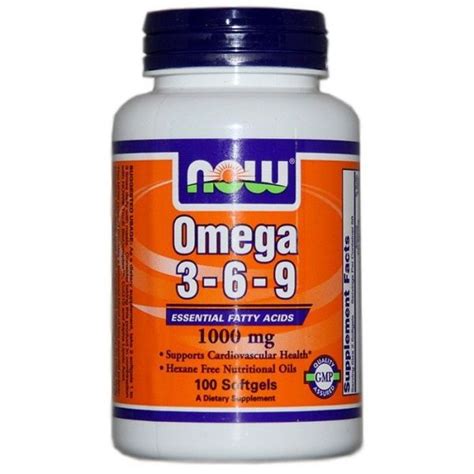 Comprar Omega 3 6 9 1000mg 100 Softgels Now Foods