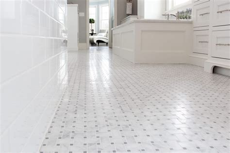 Learn more about this custom floor in the companion article: White and Gray Basket weave Tile Bathroom Floor | Basket weave tile, Tile bathroom, Bathroom ...