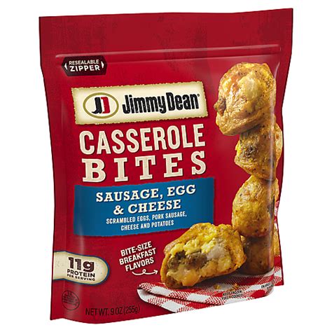 Jimmy Dean Sausage Egg And Cheese Casserole Bites 9 Oz Frozen Foods