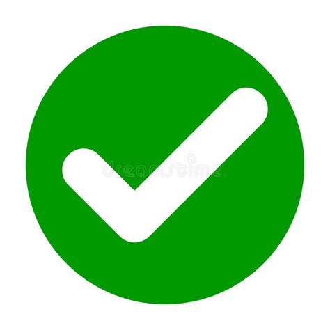 Green Tick Mark Symbol