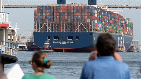 Largest Container Ship To Call On East Coast Ports In Savannah Ga
