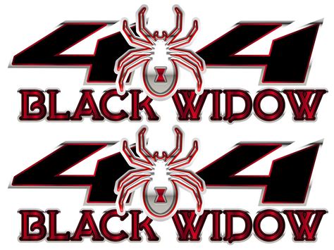 Pair 4x4 Black Widow Chevy Bed Decals Stickers Truck Bw Etsy