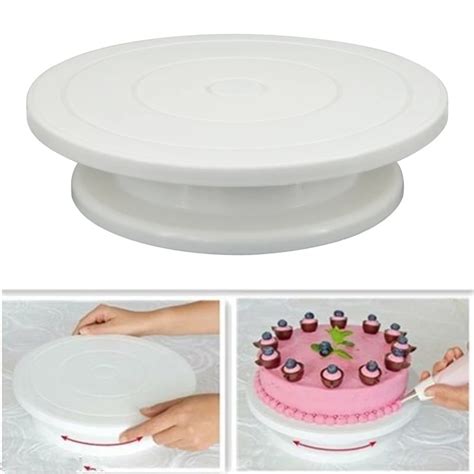 Cake Turntable Rotating Anti Skid Round Cake Stand Cake Decorating