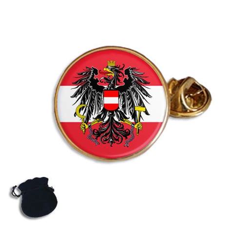 Austria Flag Eagle Coat Of Arms Enamel Lapel Pin Badge T Austria