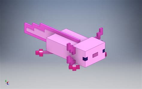 Minecraft Axolotl 3d Model Cgtrader