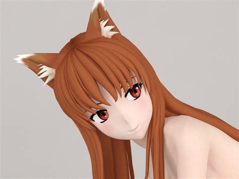 3d Model Horo Anime Girl Pose 03 Cgtrader