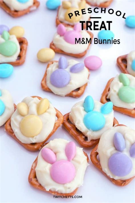 How To Make Easy Easter Bunny Snacks With Pretzels Recipe Easy