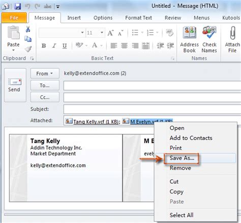How To Convert Outlook Contacts To Vcard In Outlook