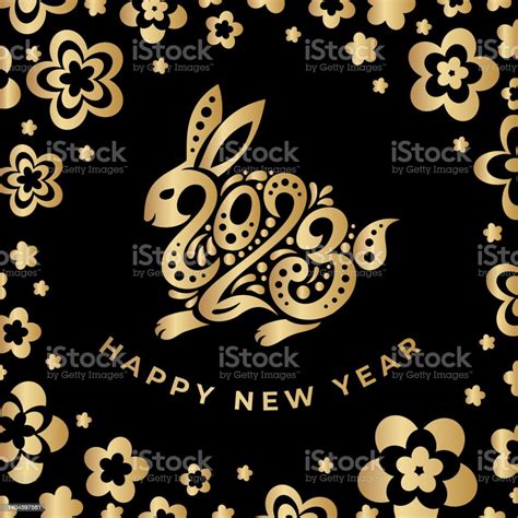 Happy New Year 2023 The Year Of The Rabbit Of Lunar Eastern Calendar