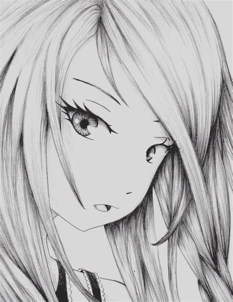 Anime Girl Drawing With Mask