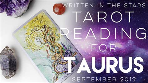 This course will help you feel confident giving professional level tarot card readings for fun or income. Taurus Tarot Reading September 2019 - YouTube