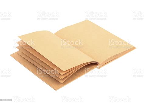 Brown Book Isolated On White Background Stock Photo Download Image