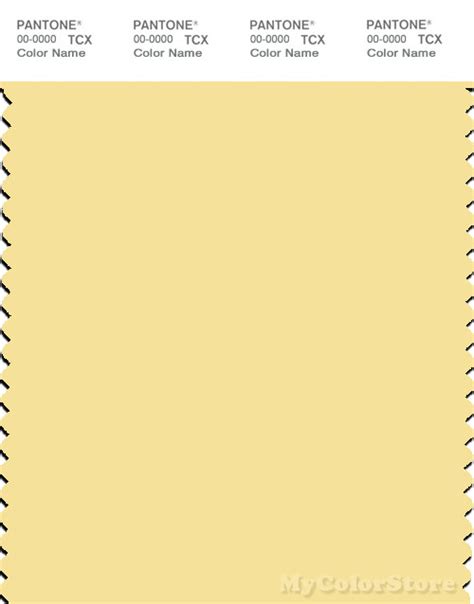 Pantone Smart 12 0711 Tcx Color Swatch Card Pantone Lemon Meringue
