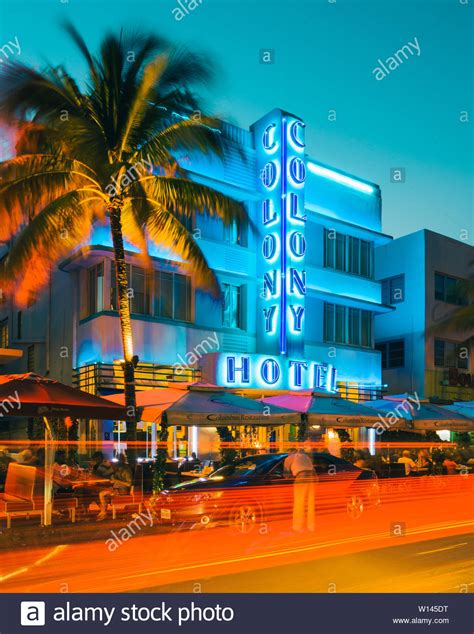 Miami Art Deco Hotel Banque Dimage Et Photos Alamy