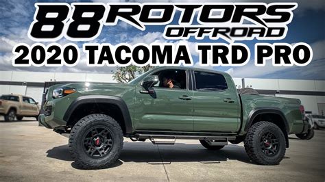 Brand New Army Green 2020 Tacoma Trd Pro Lifted 2857017 Youtube