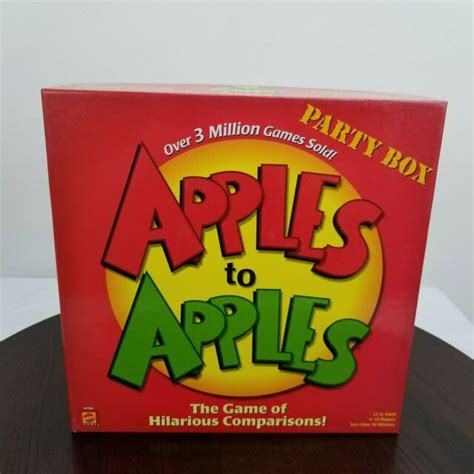 Mattel Apples To Apples Party Box Board Game 100 Complete Euc 12 Adult Ebay