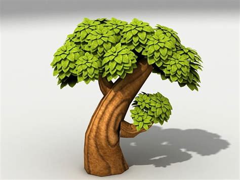 Cartoon Tree Free 3d Model Max Open3dmodel
