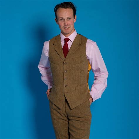 Barleycorn Tweed Waistcoat Mens Country Clothing Cordings