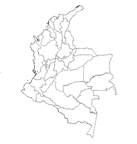 Croquis Del Mapa De Las Regiones Naturales De Colombia Para Colorear