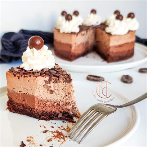 Gâteau mousse aux deux chocolats