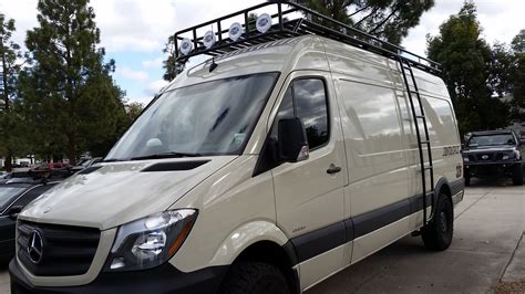 Mercedes Sprinter 4x4 With Aluminum Off Road Voyager Roof Rack With
