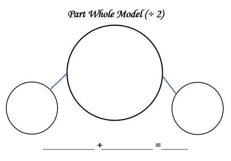 Maths Resources Part Whole Model 2 Blank Template Ks1ks2