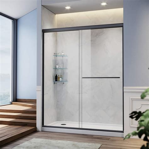 Buy Sunny Shower Glass Door Semi Frameless Sliding Glass Shower Door 1
