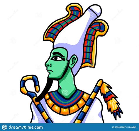 The Egyptian God Osiris Stock Illustration Illustration Of Dead 252433067