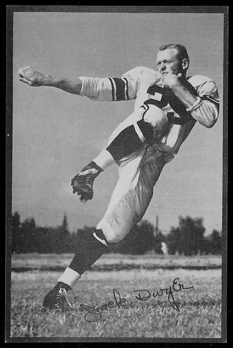 Jack Dwyer 1953 Rams Team Issue 7 Vintage Football