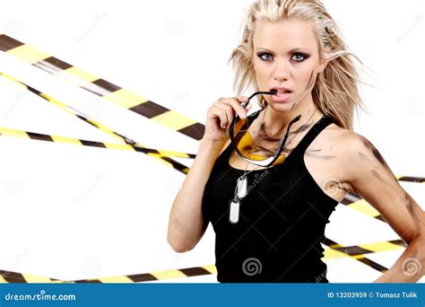 Blonde Construction Worker Stock Image Image Of Isolated 13203959