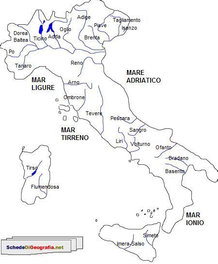 Principali Fiumi Italiani Geografia Geografia Attività Geografia E