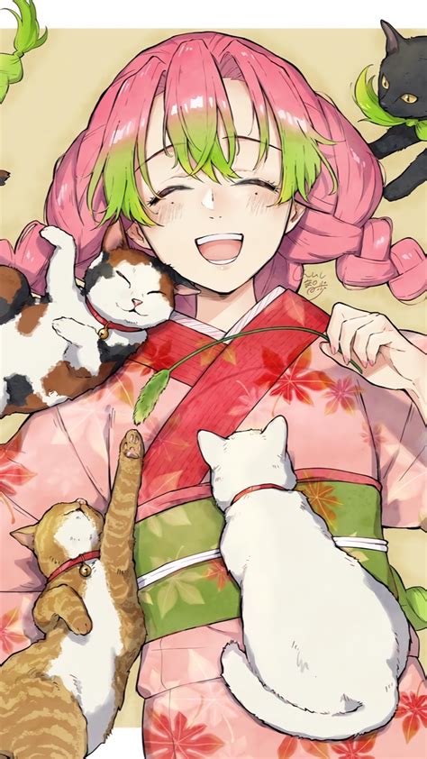 Cat Party Mitsuri Kanroji💖🐾 Demon Slayer Kimetsu No Yaiba