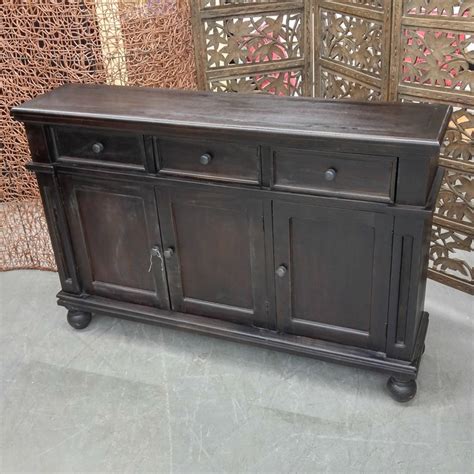 While they do afford you additional storage in spaces that might have previously gone unused, you buffets and sideboards are naturally long and thin. Three-Door Narrow Sideboard - Nadeau Minneapolis