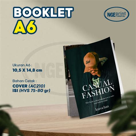 Jual Cetak Buku A6 Cetak Booklet A6 Cetak Buku Custom Cetak