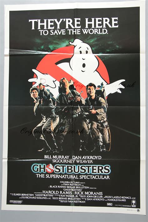 Ghostbusters Original Vintage Film Poster Original Poster Vintage