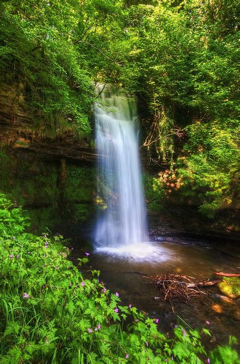Glencar Waterfall Ireland Landscape Waterfall Beautiful Waterfalls