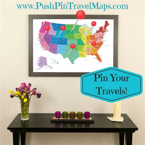Framed And Personalized World Travel Maps With Pins Travel Map Pins