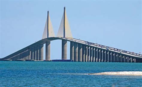 Sunshine Skyway Bridge In Florida Usa With Map And Photos