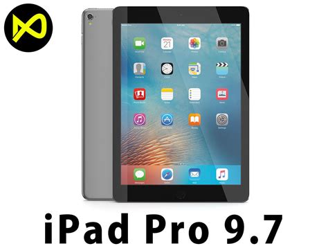 Apple Ipad Pro 97 Inch Space Gray 3d Model Cgtrader