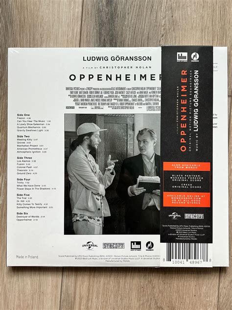 Oppenheimer Original Motion Picture Soundtrack Mondo Exclusive Orange Vinyl 3xlp Ebay