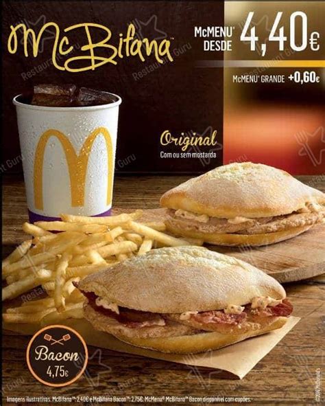 Menu At Mcdonalds Restaurant Porto Praça Da Liberdade 126