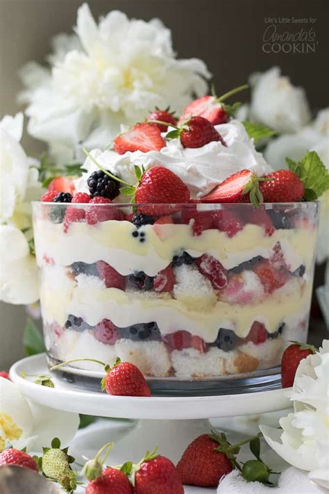 Berry Trifle A No Bake Mixed Berry Summer Dessert