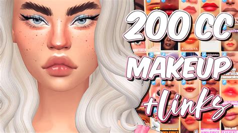 The Sims 4 My Makeup Cc Folder 🌺 200 Items Links Youtube