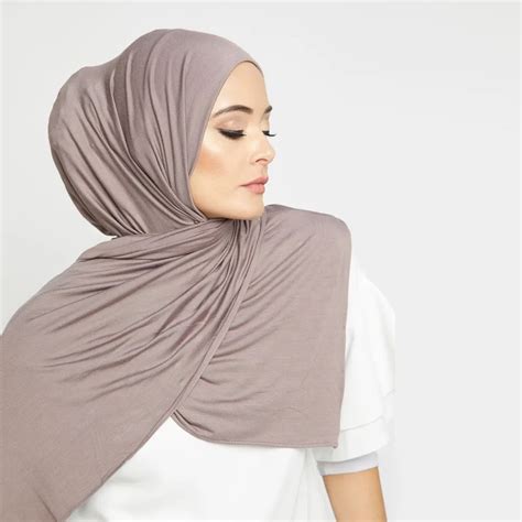 high quality jersey scarf stretchy hijab plain head scarves wholesale women stoles cotton shawl
